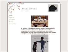 Tablet Screenshot of marchislabradors.com